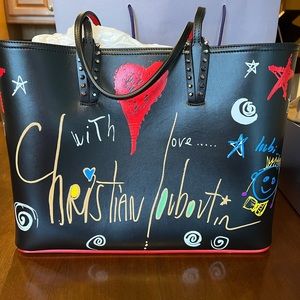 Christian Louboutin East West Paris Cabata Tote with clutch